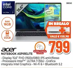 Expert Di Lella Acer Notebook AspireLite offerta
