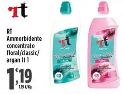 Rossotono Carrefour RT Ammorbidente concentrato floral/classic/ argan offerta