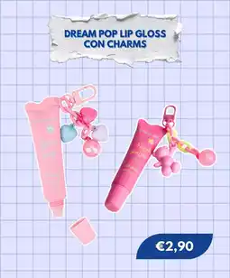Sirene Blu Dream Pop Lip Gloss con charms offerta