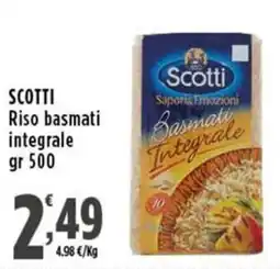 Rossotono Carrefour Scotti Riso basmati integrale offerta