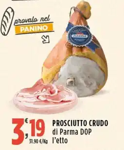 Rossotono Carrefour Prosciutto Crudo di Parma DOP offerta