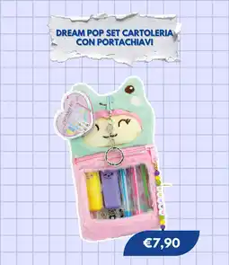 Sirene Blu Dream Pop Set Cartoleria con Portachiavi offerta