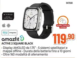 Expert Di Lella Amazfit Active 2 Square Black offerta