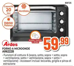 Expert Di Lella Ardes forno a microonde AR6222B offerta
