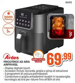 Expert Di Lella Ardes friggitrice ad aria airfrya10l offerta