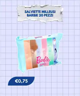 Sirene Blu Salviette milleusi Barbie offerta
