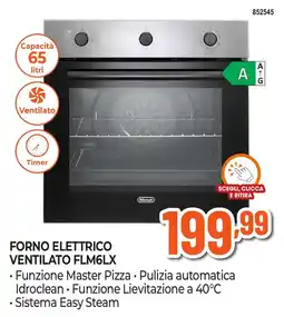 Expert Di Lella Forno elettrico ventilato FLM6LX De'Longhi offerta