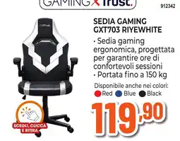 Expert Di Lella Sedia gaming GXT703 RiyeWhite offerta
