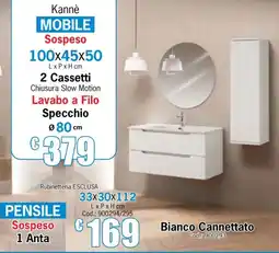 Centro Brico Bianco Cannettato offerta