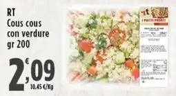 Rossotono Carrefour Cous cous con verdure offerta