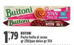 Rossotono Carrefour Buitoni Pasta frolla al cacao offerta