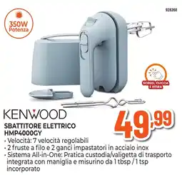 Expert Di Lella Kenwood sbattitore elettrico HMP4000GY offerta