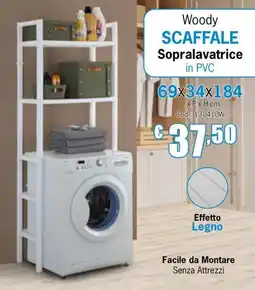 Centro Brico Woody Scaffale Sopralavatrice in PVC offerta
