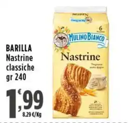 Rossotono Carrefour Barilla Nastrine classiche offerta