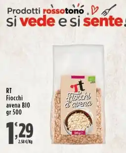 Rossotono Carrefour Fiocchi d'avena offerta