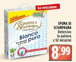 Rossotono Carrefour Spuma di Sciampagna Lavatrice Bianco puro offerta