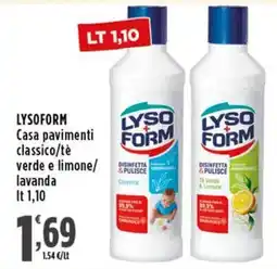 Rossotono Carrefour Lysoform casa pavimenti classico offerta