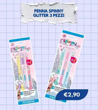 Penna spinny glitter
