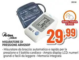 Expert Di Lella Ardes + medicura Misuratore di pressione ARM250P offerta