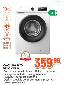 Expert Di Lella Lavatrice 10kg Hisense offerta