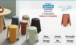 Centro Brico Imogen Sgabello offerta