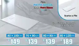 Centro Brico Pietra PIATTO DOCCIA Effetto Pietra Bianca offerta