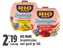 Rossotono Carrefour RIO MARE Insalatissime offerta