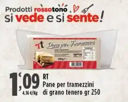 Rossotono Carrefour Pane per tramezzini di grano tenero offerta
