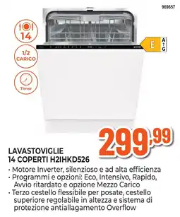 Expert Di Lella Lavastoviglie 14 coperti H2IHKD526 offerta