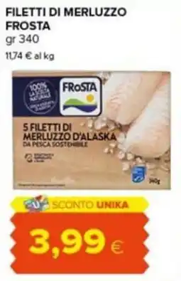 Tigre Amico Filetti di merluzzo frosta offerta