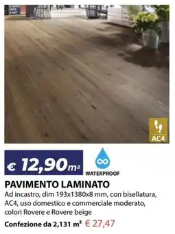 Bricocasa Pavimento laminato offerta