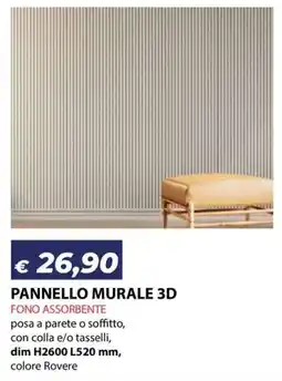 Bricocasa Pannello murale 3D offerta