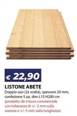 Bricocasa Listone abete offerta