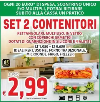Set 2 contenitori Creative