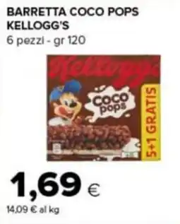 Tigre Amico Barretta Coco Pops Kellogg's offerta