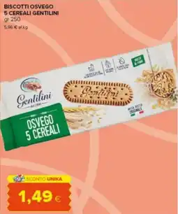 Tigre Amico Biscotti osvego 5 cereali Gentilini offerta