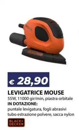 Bricocasa Levigatrice mouse Black+Decker offerta