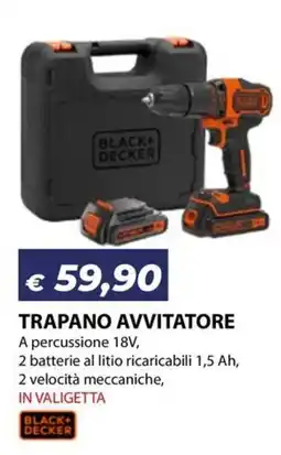Bricocasa Trapano avvitatore Black+Decker offerta