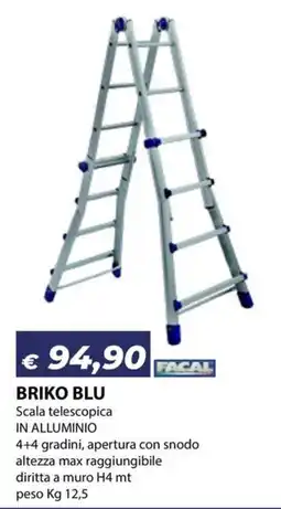 Bricocasa Briko Blu scala telescopica offerta