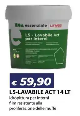 Bricocasa essenziale L5 - Lavabile Act per interni offerta