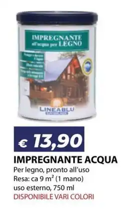 Bricocasa Impregnante acqua per legno Lineablu offerta