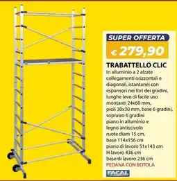Bricocasa Trabattello clic Facal offerta
