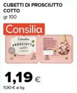 Tigre Amico Cubetti di prosciutto cotto Consilia offerta
