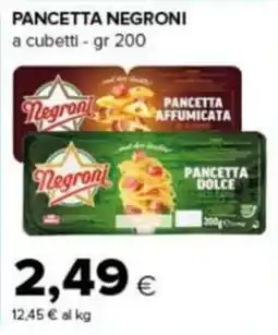 Tigre Amico Pancetta Negroni offerta