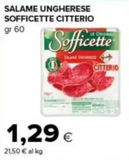 Tigre Amico Salame ungherese Sofficette Citterio offerta