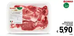 Spazio Conad Braciola di collo di suino con osso offerta