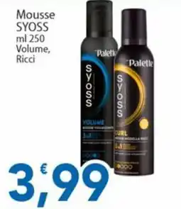 Sidis Mousse SYOSS Volume, Ricci offerta