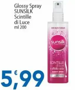 Sidis Glossy Spray Sunsilk Scintille di Luce offerta