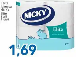 Sidis Carta Igienica Nicky Elite offerta