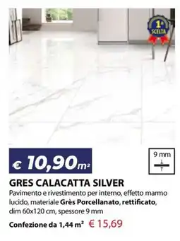 Bricocasa Gres Calacatta Silver offerta